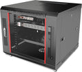 9U Wall Mount Server Rack Cabinet – 19" Network Rack Enclosure, PDU & Shelf by SYSRACKS