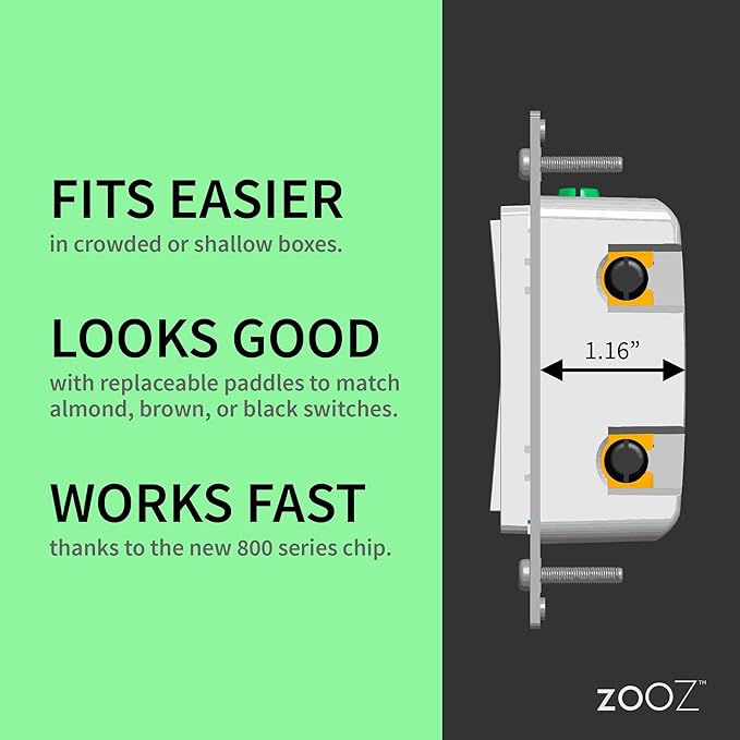 Zooz 800 Series Z-Wave Long Range Dimmer Switch ZEN72 800LR - Image 5