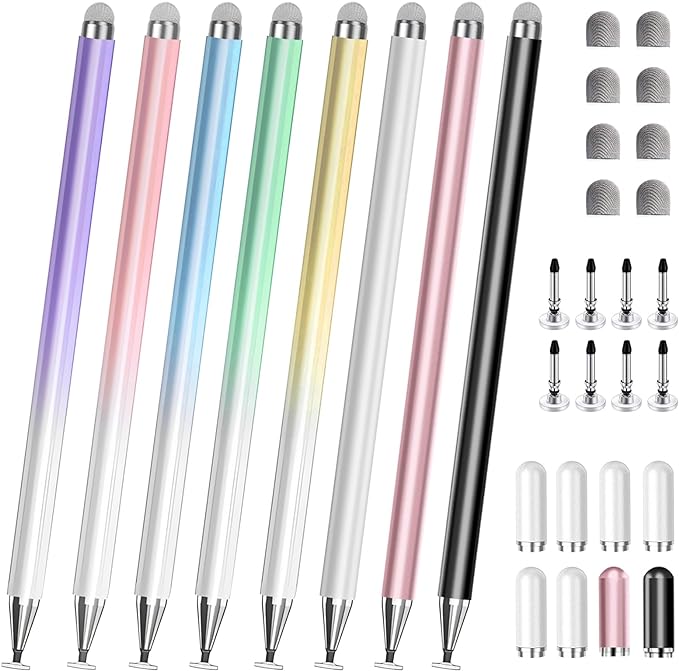 Stylus Pen for Touchscreen, 2 in 1 Stylists Pens Compatible by AmberVec