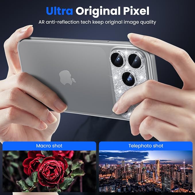 WSKEN for iPhone 17 Pro Camera Lens Protector, Metal Aluminum Alloy Tempered - Image 2