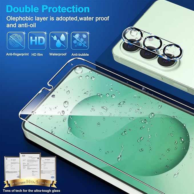 3 Pack for Samsung Galaxy S26 Screen Protector Tempered Glass + 3 Pack Camera - Image 6