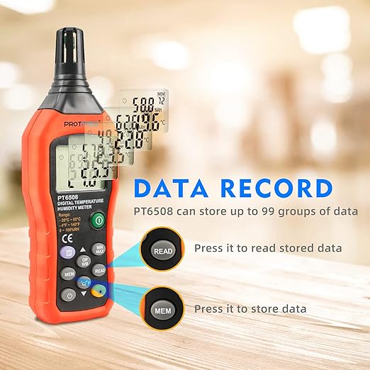 Protmex PT6508 Temperature Humidity Meter, Digital Thermometer Hygrometer - Image 4
