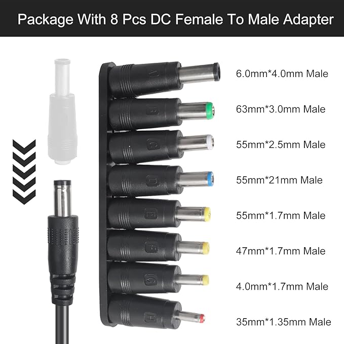 USB C to DC 5.5mm x 2.1mm Power Cable Cord, USB C Input to DC 12V Out Charging - Image 3