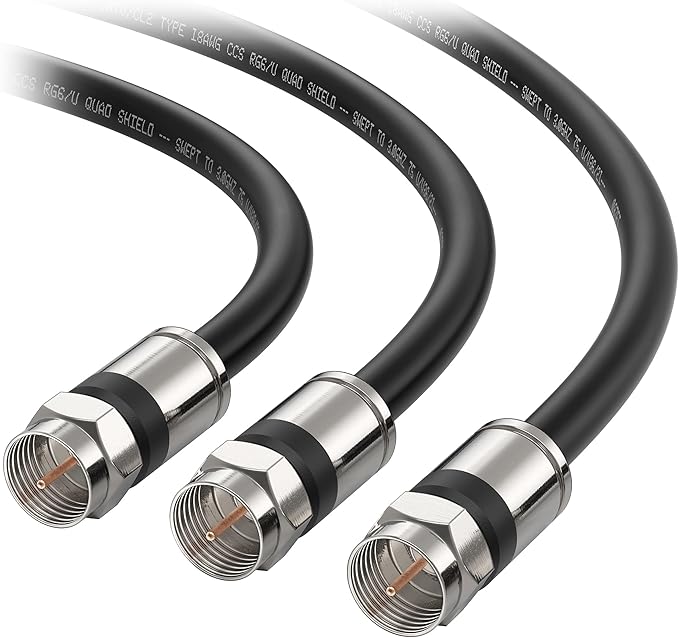 Cable Matters 3-Pack RG6 Coaxial Cable by CableMatters