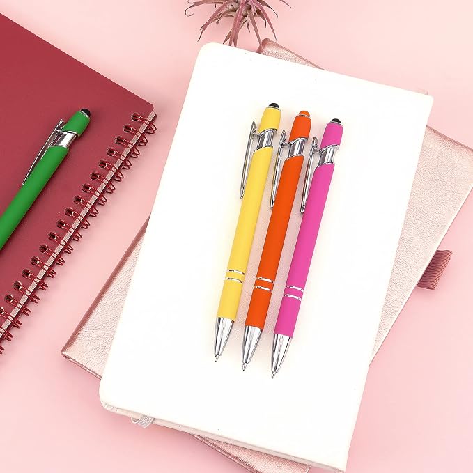 8 Pack Ballpoint Pen 2-in-1 Stylus Retractable Ballpoint Pen - Image 7