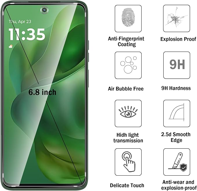 2 Pack Compatible with Moto G Power 2025 / Moto G Power 2026 Screen Protector - Image 7