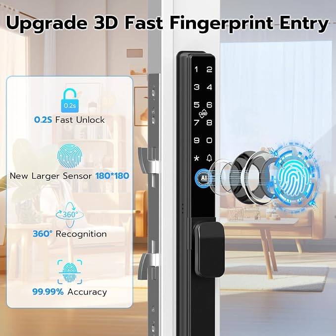 Sliding Door Lock, Smart Door Lock - Image 4