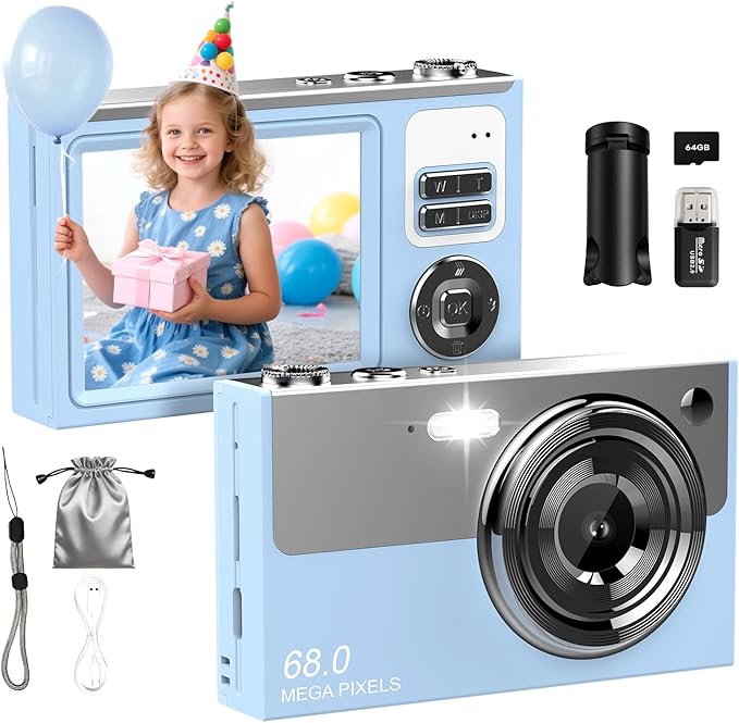 Digital Camera for Kids & Beginners, 4K Digital Camera by ocxu