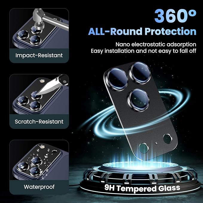 Uyiton Compatible with iPhone 17 Pro Max Camera Lens Protector - Image 2