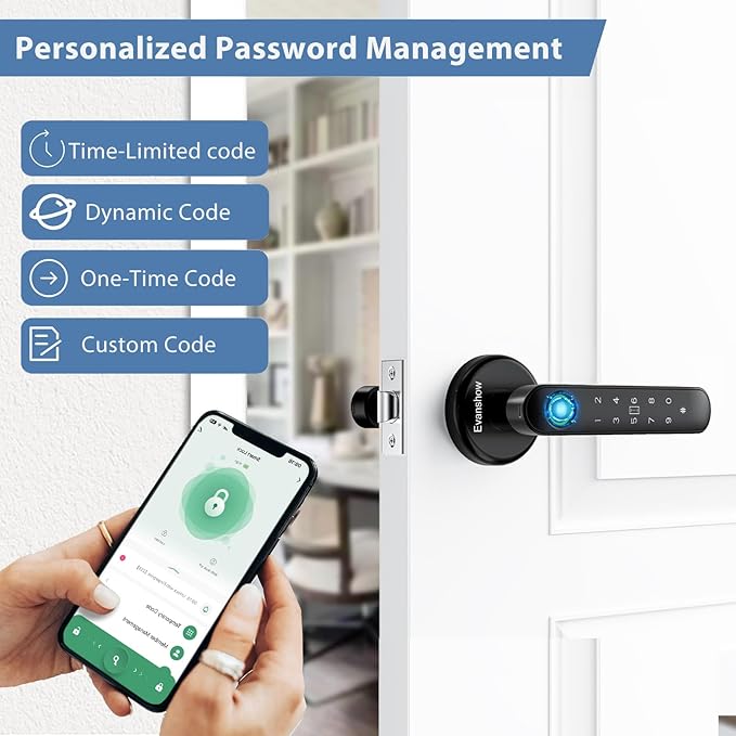Fingerprint Door Lock Biometric Door Knob - Image 4