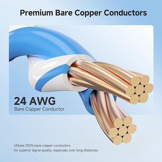 Cable Matters 10Gbps CM Rated 24AWG Stranded Cat 6 Ethernet Cable - 500ft - Image 6