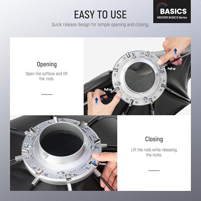 NEEWER Basics Octagonal Softbox Kit - Image 2