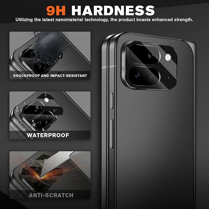 3 Pack for Google Pixel 10 Pro Fold Camera Lens Protector, Tempered Glass 9 - Image 3