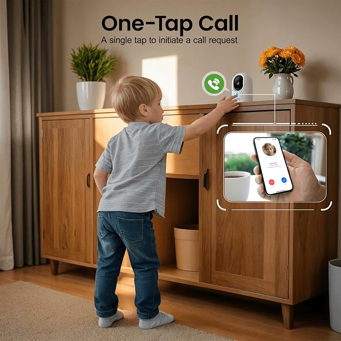 INFIYA 2K Indoor Camera-360° Pan/Tilt Baby/Elderly/Pet Camera - Image 4