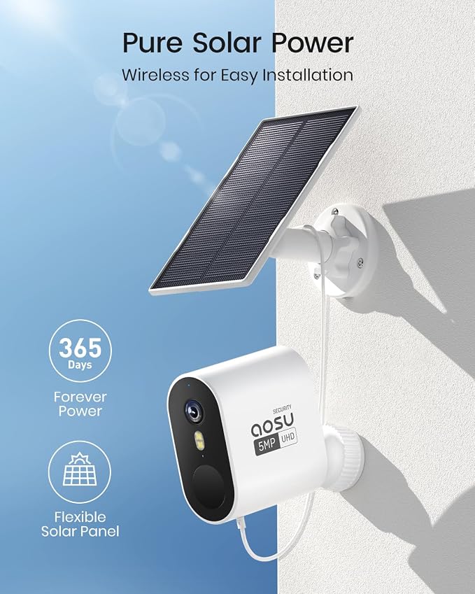 aosu 3K/5MP Security Cameras Outdoor Wireless Home Surveillance System - Image 5