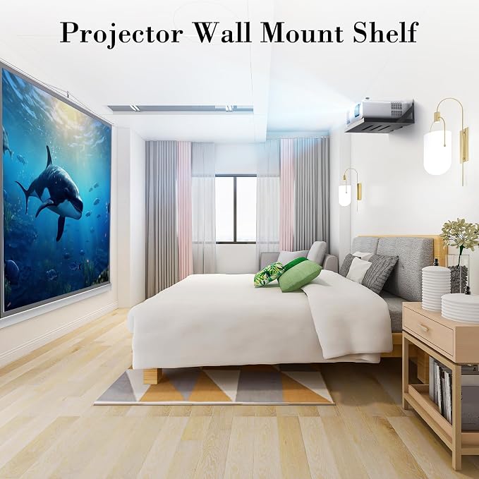 DAWASAPAT Mini Projector Shelf for Wall Mount, 15.7" x 9.8" Projector Holder - Image 3