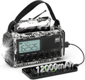 Emergency Radio 12000mAh AUTO NOAA Weather Radio, Solar Hand Crank Portable by PPLEE