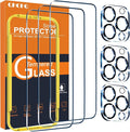 QHOHQ 3 Pack Screen Protector for iPhone 15 Pro by QHOHQ