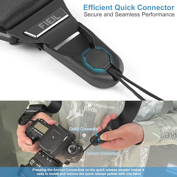 FIEIL Camera Strap with Quick Release Plate, Universal Camera Strap with Quick - Image 5