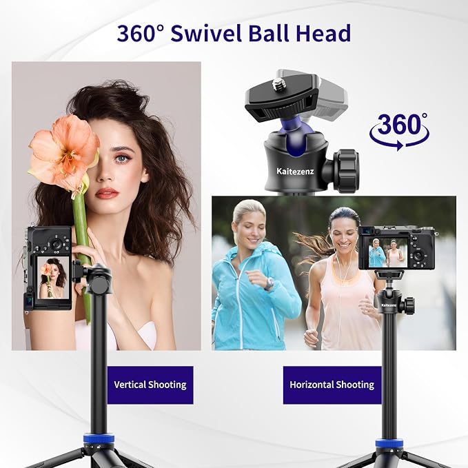 Kaitezenz Selfie Stick Tripod for Gopro Camera, Portable Lightweight Camera - Image 8