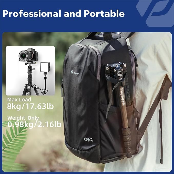 Fotopro 60inch Carbon Fiber Tripod Compact Camera Tripod - Image 2