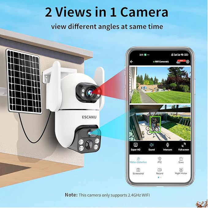ESCANU Solar Security Cameras Outdoor Wireless, Cameras - Image 3