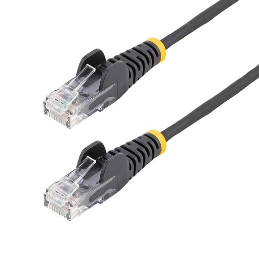 StarTech.com 20ft Black Slim CAT6 Ethernet Cable, Snagless RJ45, 28AWG Pure by StarTech