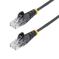 StarTech.com 5ft Black Slim CAT6 Ethernet Cable, Snagless RJ45, 28AWG Pure Bare by StarTech