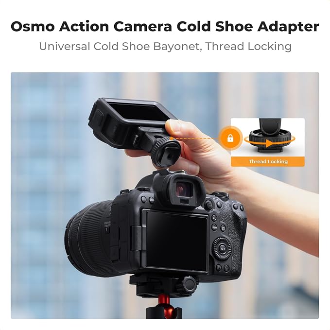K&F CONCEPT Cold Shoe Action Camera Magnetic Quick Mount Holder, Tripod Mount - Image 3