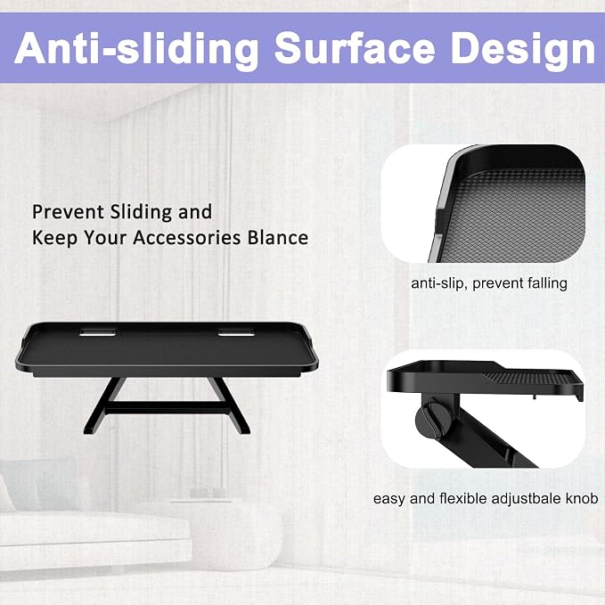 TETVIK TV Top Shelf Screen Adjustable Monitor Top Shelf Storage Bracket Tray - Image 6
