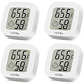 Vaikby Indoor Thermometer 4Pack, Humidity Gauge Meter Digital Hygrometer Room by Vaikby