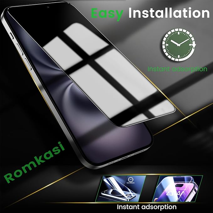 Romkasi 4 Pack Privacy Screen Protector - Image 6