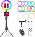 12" Selfie Ring Light with 75" Tripod Stand & 2 Phone Holder, LED Camera by Herrfilk
