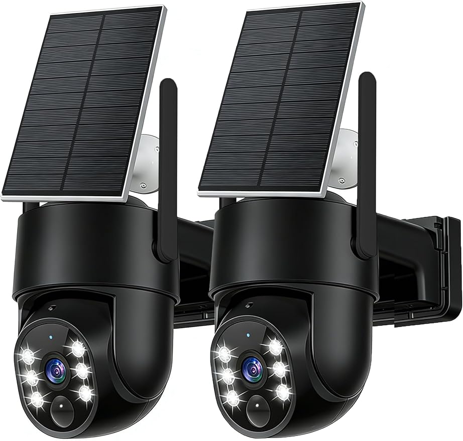2K Security Cameras Wireless Outdoor, 5GHz WiFi Solar Camera Outdoor Wireless by STARTWITHGianteye