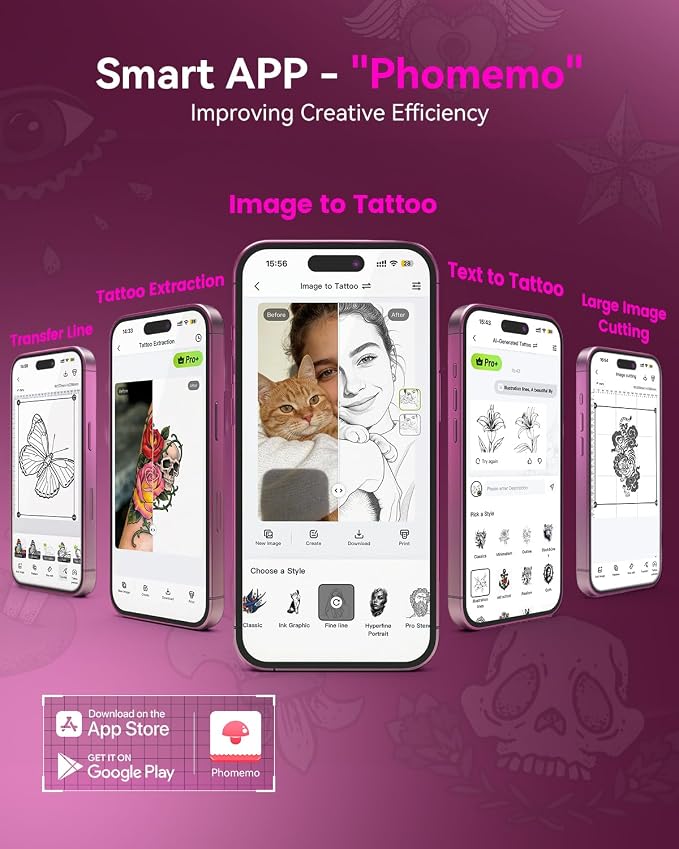 Phomemo M08F Plus Tattoo Stencil Printer - Image 3
