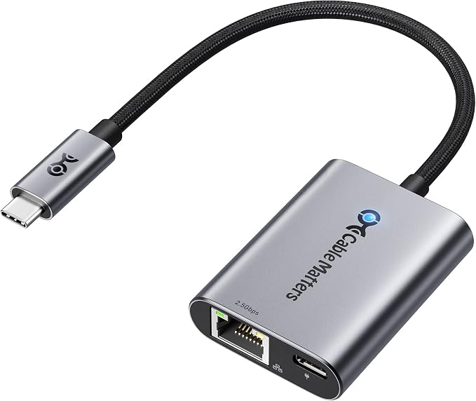 Cable Matters USB C to 2.5Gb Ethernet Adapter by CableMatters