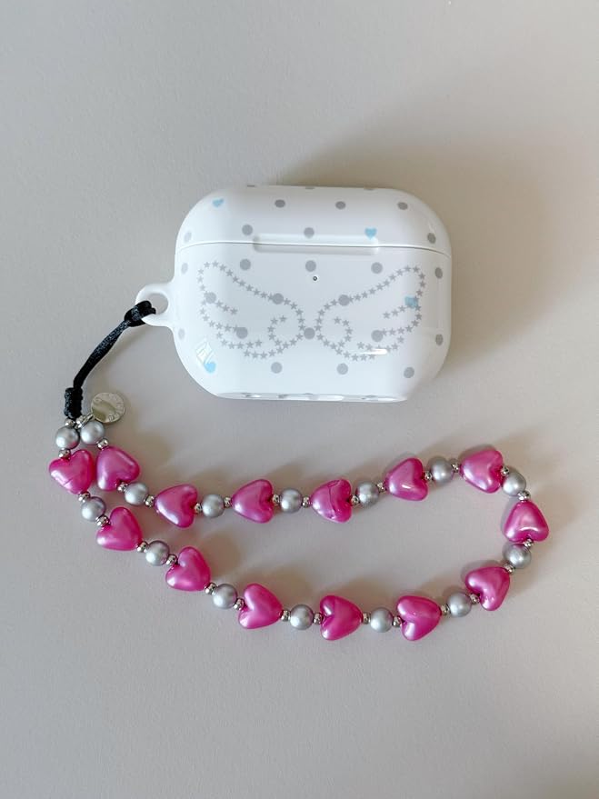 Drawwind Phone Charm Beaded Wristlet Strap Universal Cell Phone Lanyard Cute - Image 3