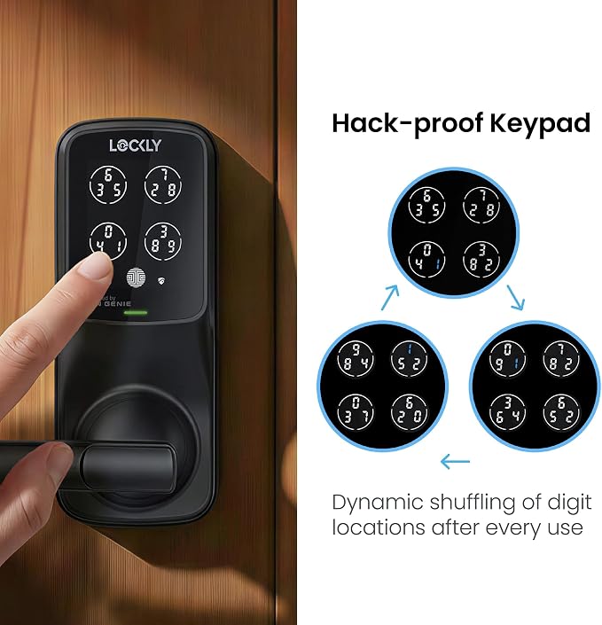 Lockly Secure Pro Smart Lock Wi-Fi, Keyless Entry Digital Keypad Door Lock - Image 3