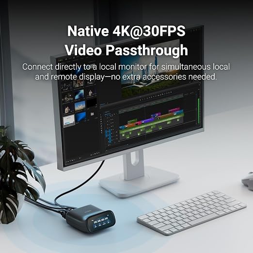 GL.iNet Comet Pro Remote KVM Over Wi-Fi, Dual Band Wi-Fi 6, 4K@30FPS Passthrough - Image 4