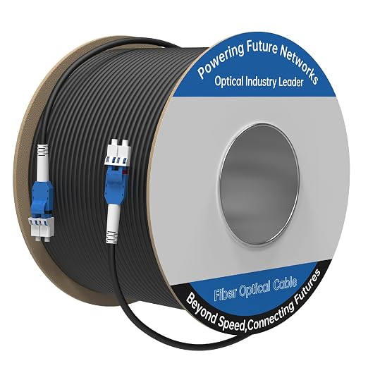 610M/2001FT LC to LC Armored Outdoor Fiber Optic Cable, Single Mode Duplex by Unknown