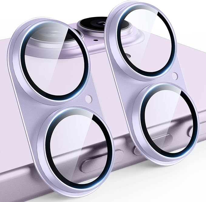 TAURI 2 Pack for iPhone 17 Camera Lens Protector, Full Coverage Military-Grade by TAURI