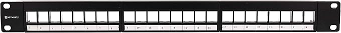 Networx 1U 24-Port Keystone Patch Panel by Networx