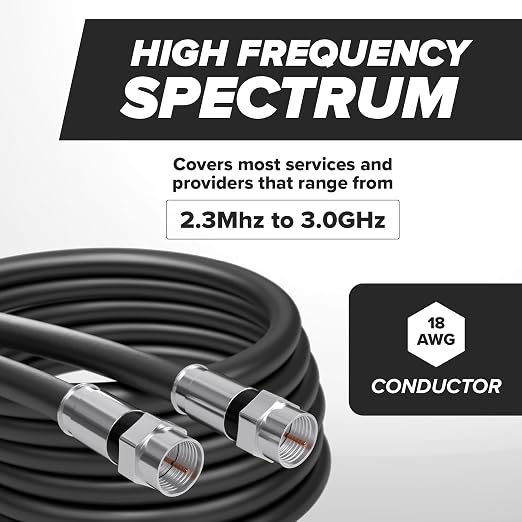 THE CIMPLE CO - RG6 Coaxial Cable 15 FT - RG6 Coax Cable - Image 6