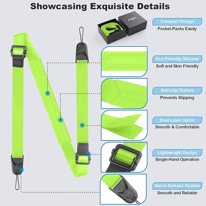 FIEIL Adjustable Camera Strap, Universal Camera Strap - Image 2