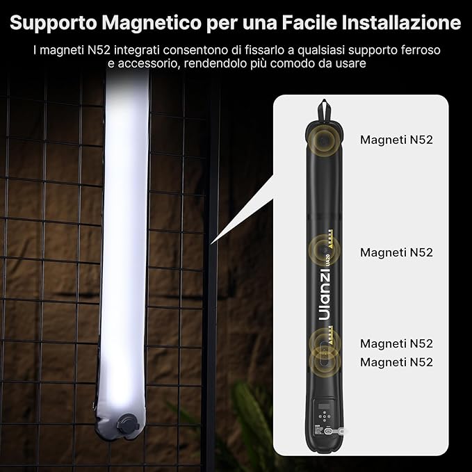 ULANZI UA20 Inflatable Tube Light, 20W Bi-Color Magnetic LED Air Tube Video - Image 6