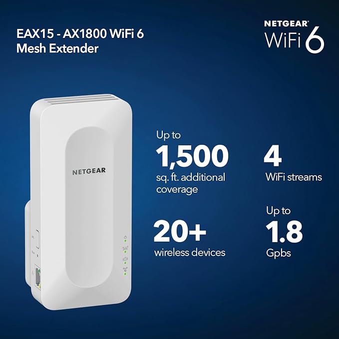NETGEAR WiFi 6 Mesh Range Extender - Image 2