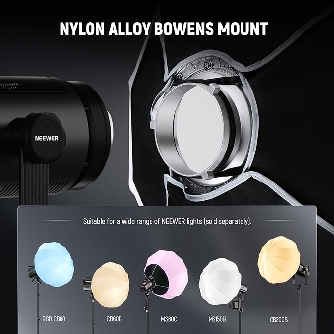 NEEWER 26"/65cm Lantern Softbox, Quick Release 360° Light Diffuser Bowens Mount - Image 5