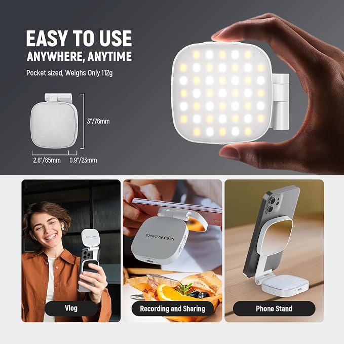 NEEWER Basics Magnetic Selfie Light Compatible - Image 8