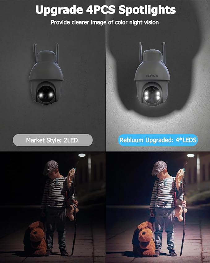 Security Camera Wireless Outdoor, 2K Solar Security Camera, Battery Powered - Image 2