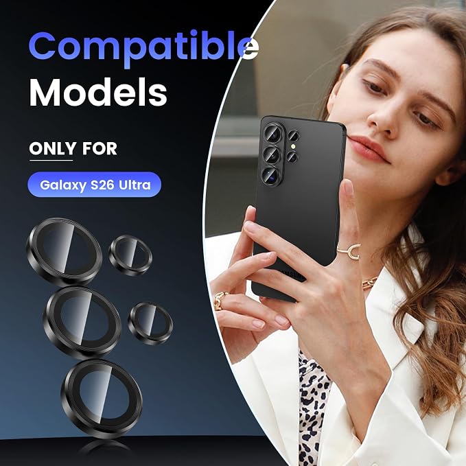 Tensea (3+2PCS Compatible with Samsung Galaxy S26 Ultra Camera Lens Protector - Image 2